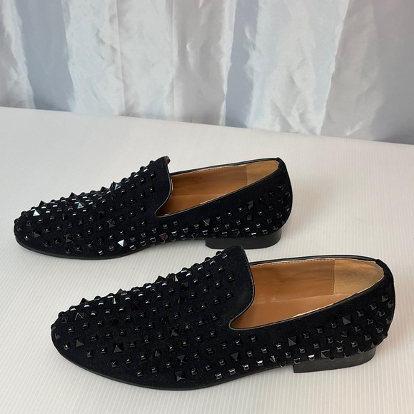 Other - Silvio Men’s Black Studded Loafers v2275